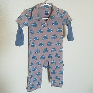 KicKee Pants Mouse & Cheese One Piece w/ Collar